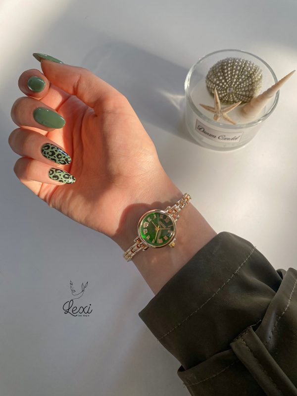 ساعت زنانه صفحه گرد کلاسیک با بند فلزی – مدل زنجیری