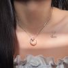 پلاک و زنجیر زنانه مدل ماه و ستاره نگیندار – FASHION JEWELRY پلاک و زنجیر زنانه مدل ماه و ستاره نگیندار – FASHION JEWELRY